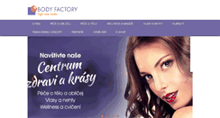 Desktop Screenshot of bodyfactory.cz
