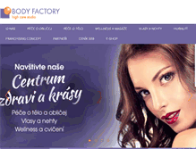 Tablet Screenshot of bodyfactory.cz